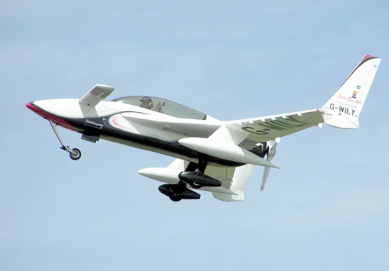 The rutan Long-EZ airplane is a configuration in which the horizontal stabilizer is placed in front of the wing and is called a canard.